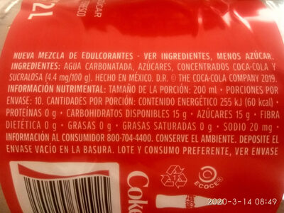 COCA COLA 2 LTS