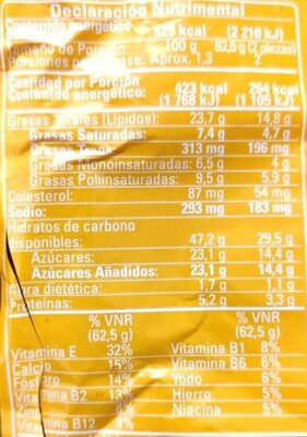 MANTECADAS DE VAINILLA 4 PZS