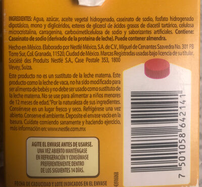 COFFEE MATE SABOR AVELLANA NESTLE 680 ML