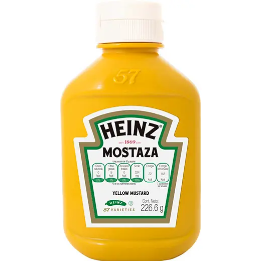 MOSTAZA HEINZ PET 226.6 G