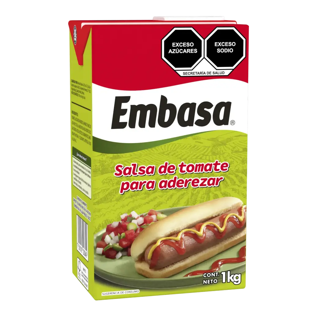 [SALCATEMB KG-1KG] SALSA CATSUP EMBASA 1 KG