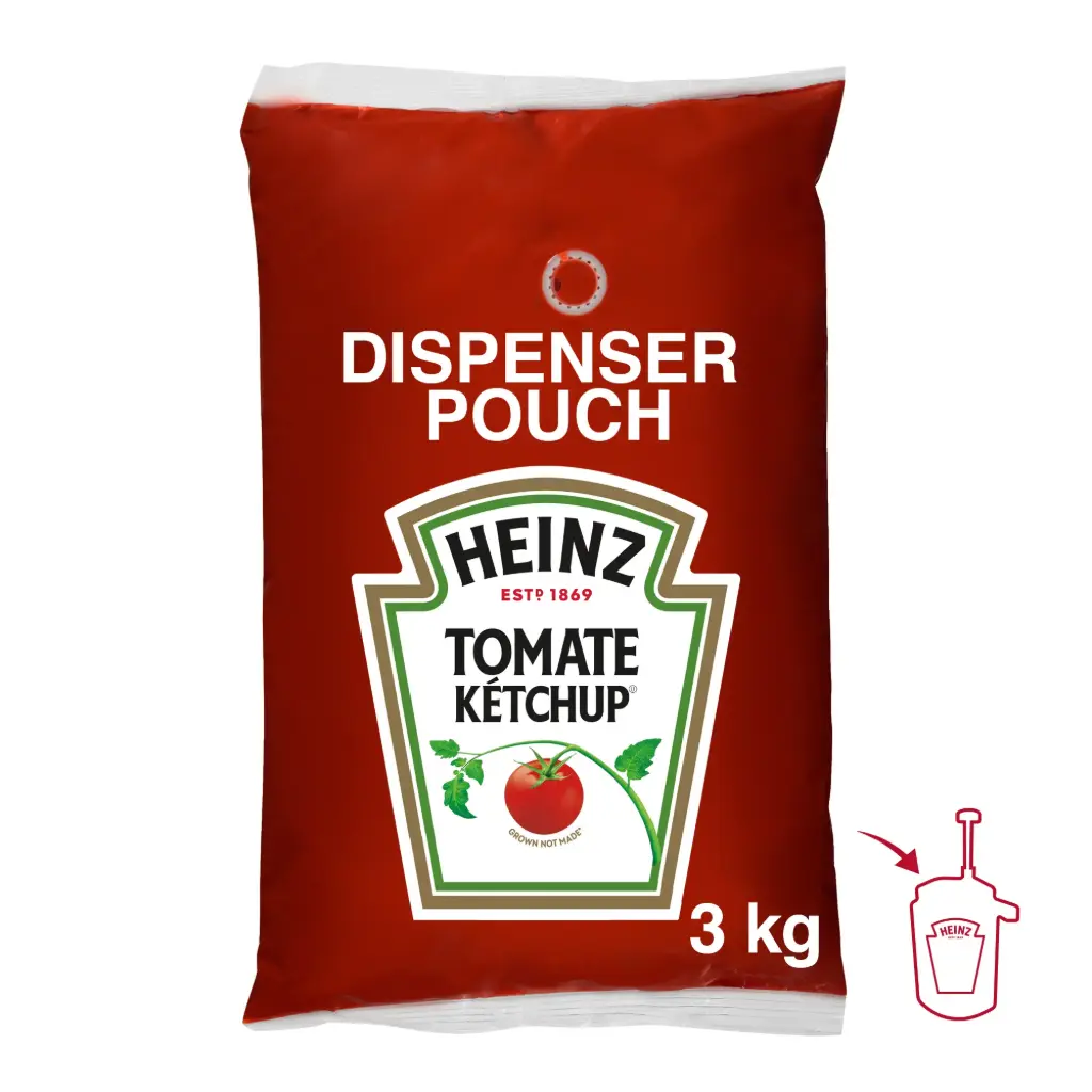 SALSA CATSUP HEINZ POUCH 3 KG
