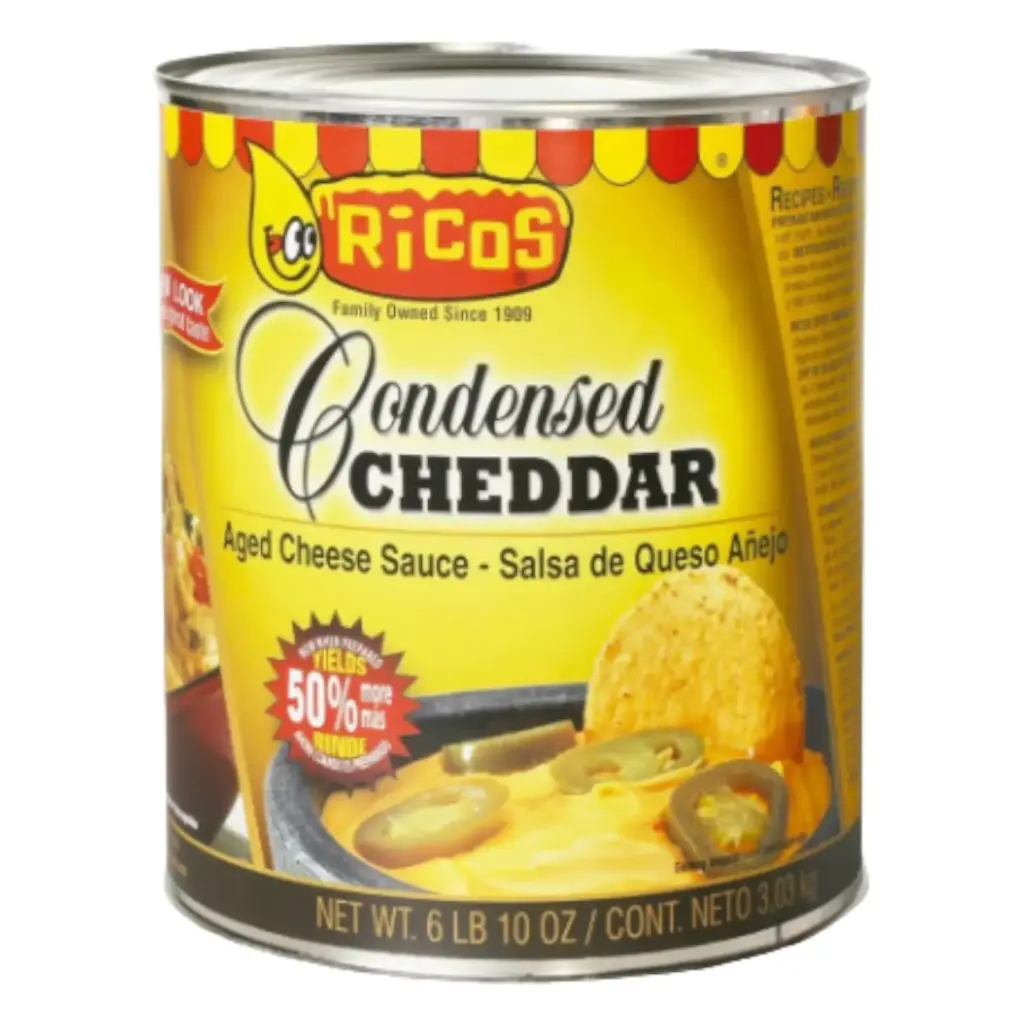 [QUECHERIC 3.-3.01KG] QUESO CHEDDAR RICOS LATA 3.01 KG