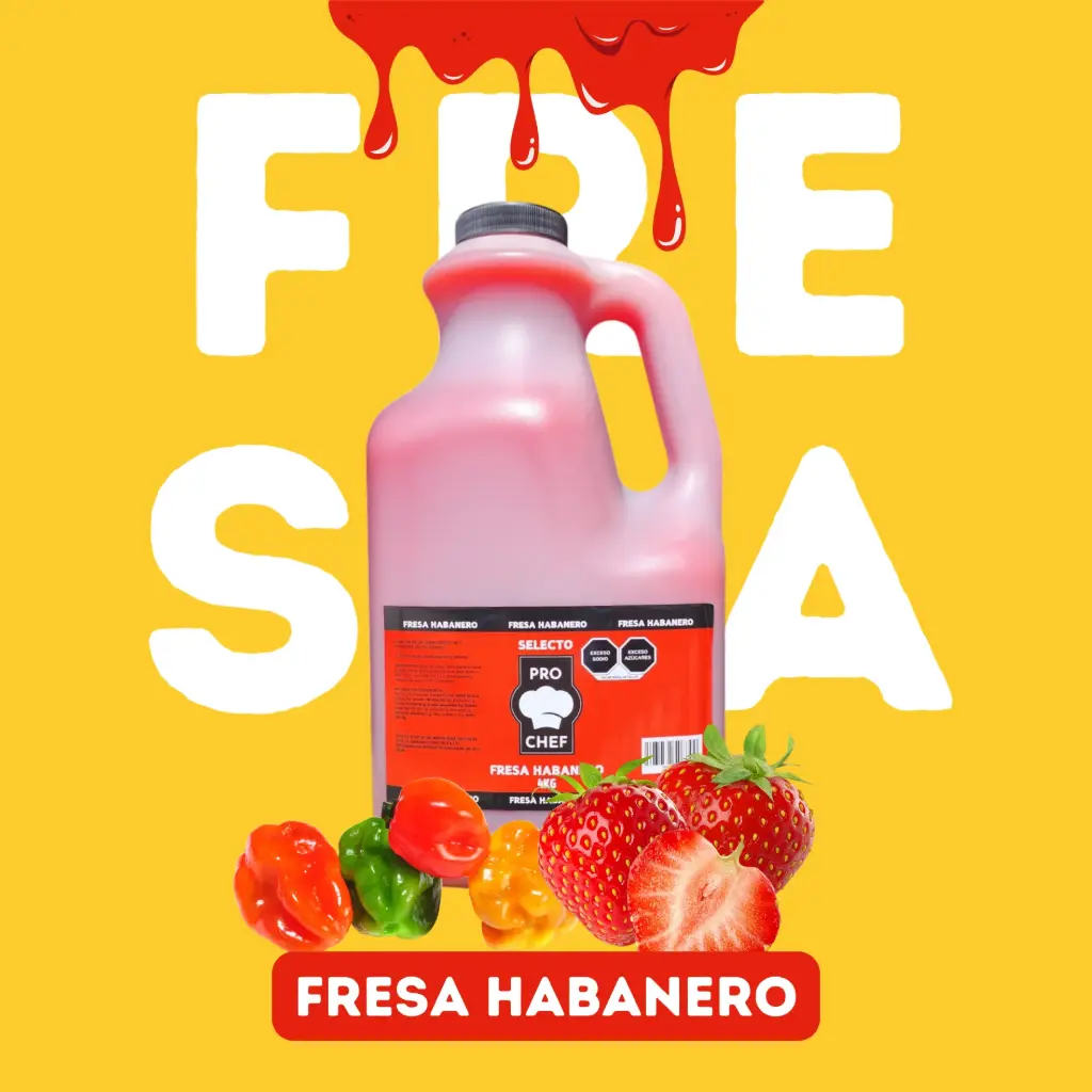 [SALFREHAB PR-4KG] SALSA FRESA HABANERO SELECTO PRO CHEF 4 KG