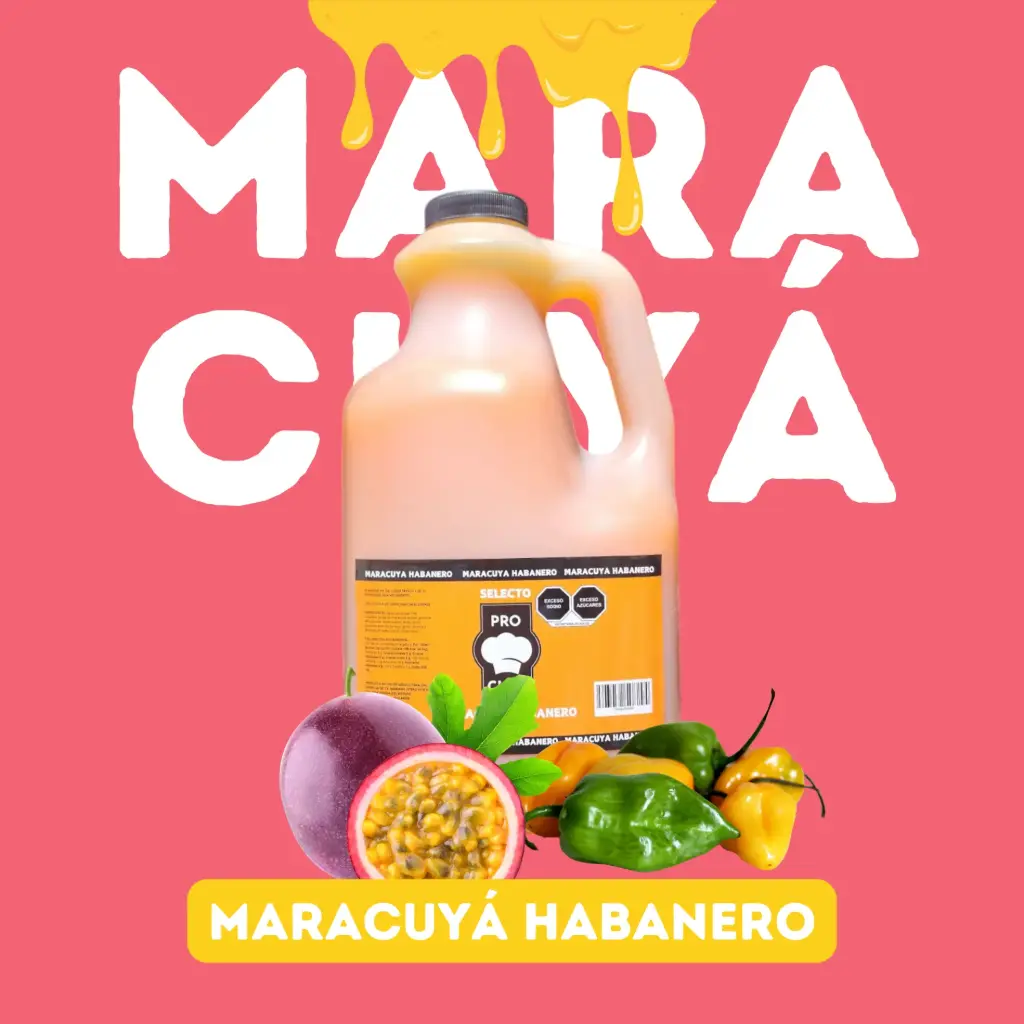 [SALMARHAB PR-4KG] SALSA MARACUYA HABANERO SELECTO PRO CHEF 4 KG