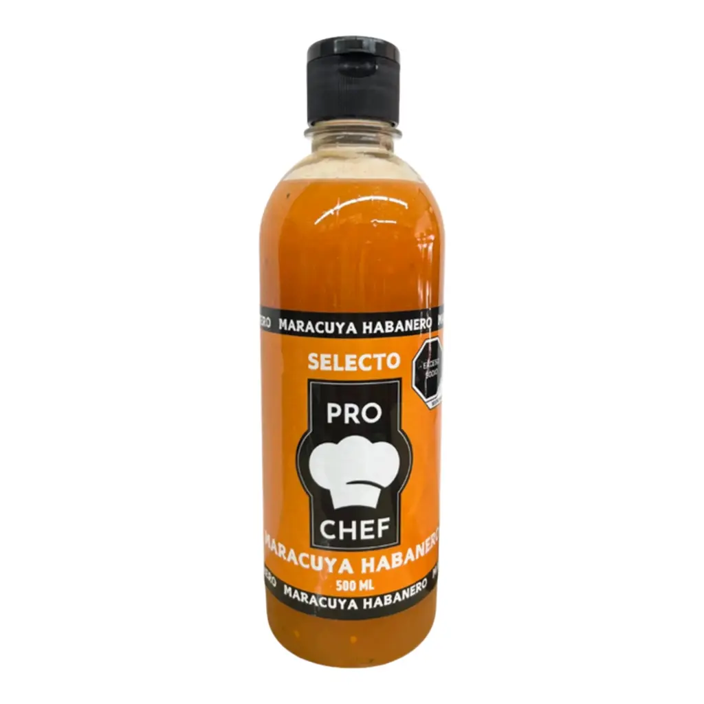 SALSA MARACUYA HABANERO SELECTO PRO CHEF 500 ML