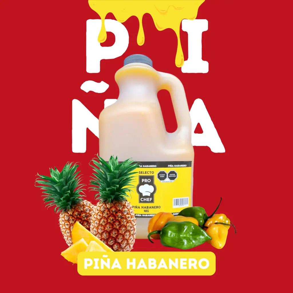 SALSA PIÑA HABANERO SELECTO PRO CHEF 4 KG