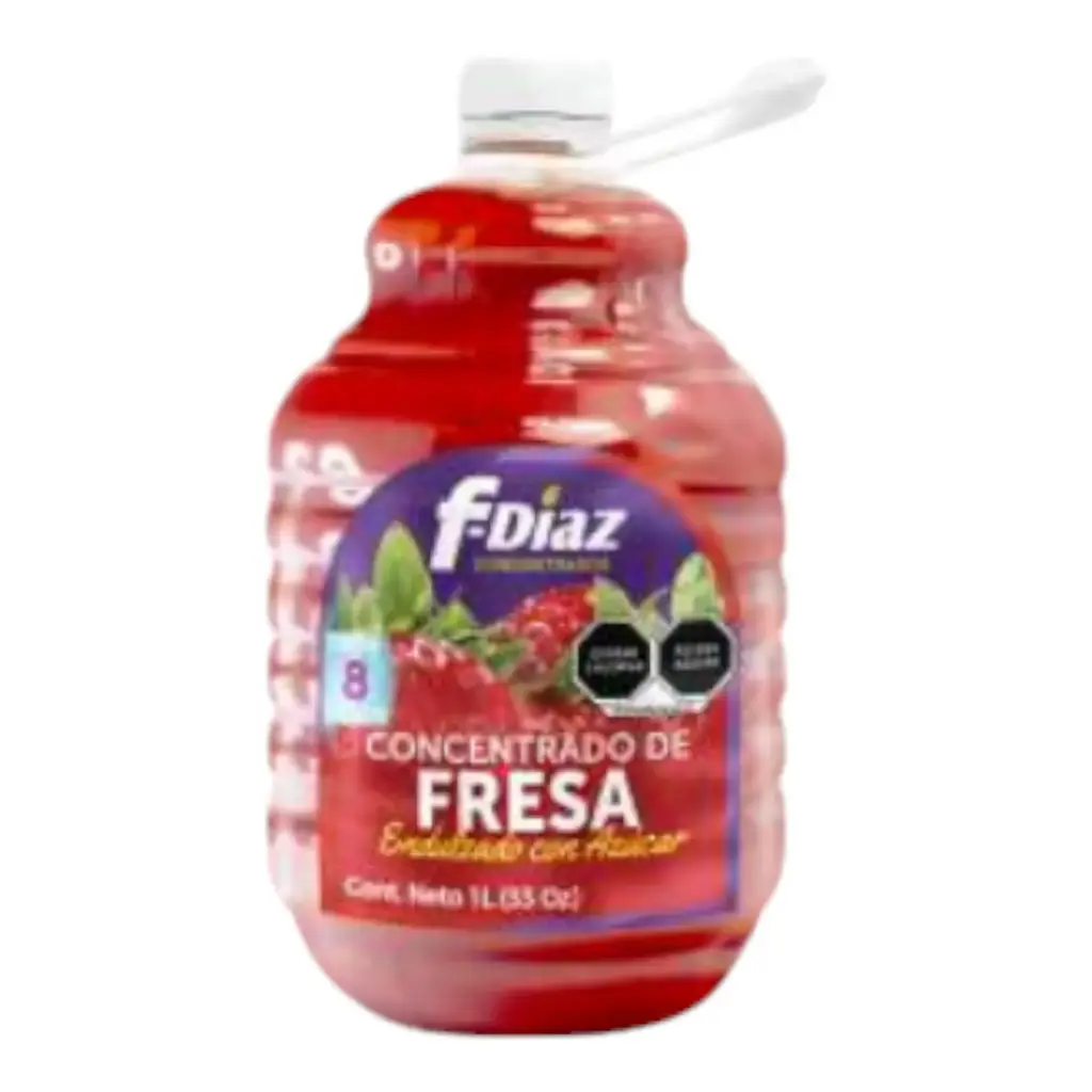 CONCENTRADO DE FRESA FDIAZ, 1 LT