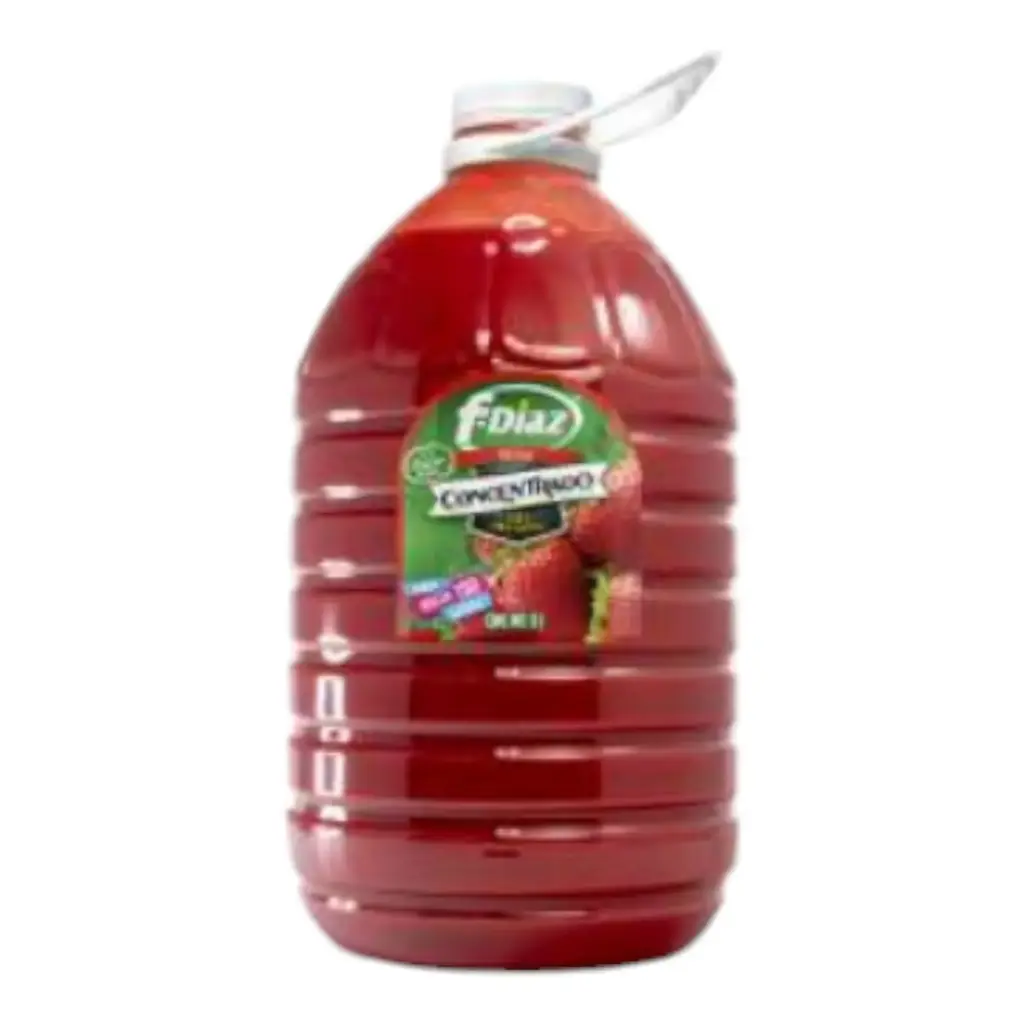 CONCENTRADO DE FRESA SIN AZUCAR FDIAZ, 5 LT