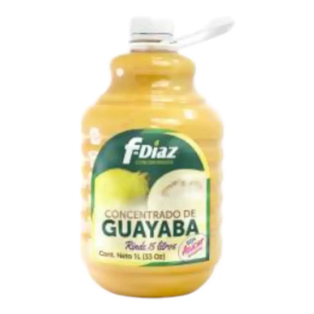 CONCENTRADO DE GUAYABA SIN AZUCAR FDIAZ, 1 LT