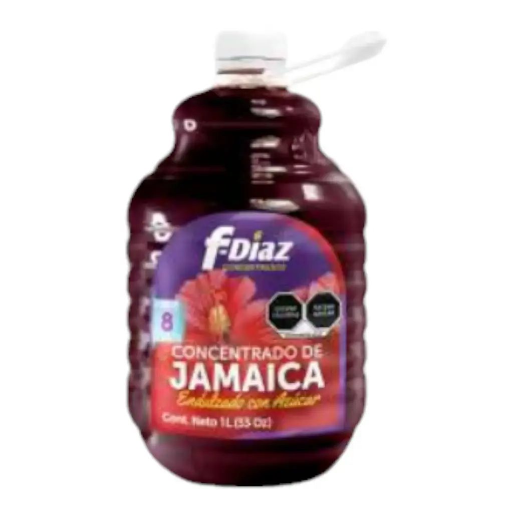 CONCENTRADO DE JAMAICA FDIAZ, 1 LT