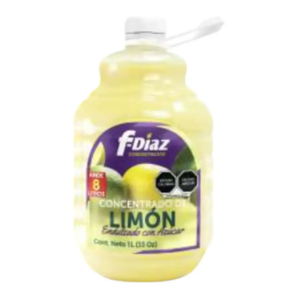 CONCENTRADO DE LIMON FDIAZ, 1 LT