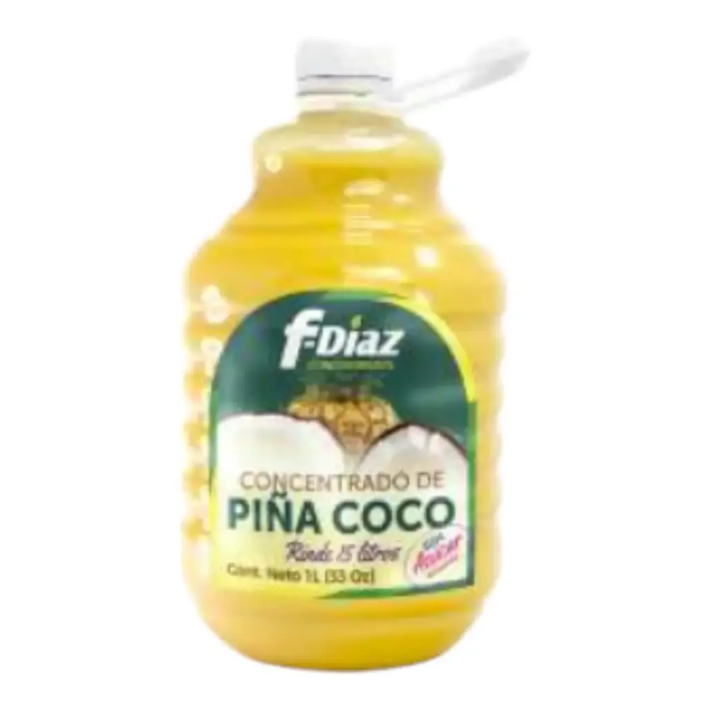 CONCENTRADO DE PIÑA COLADA SIN AZUCAR FDIAZ, 1 LT