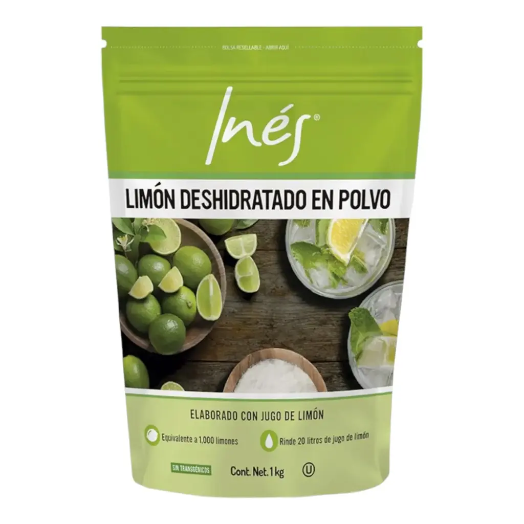 JUGO DE LIMON DESHIDRATADO EN POLVO, INES 1 KG
