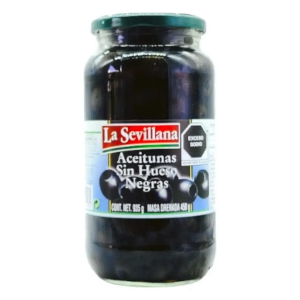[ACENEGS/H 93-935G] ACEITUNA NEGRA S/HUESO 935 G