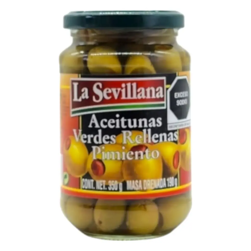 ACEITUNA VERDE RELLENA SEVILLANA 350G