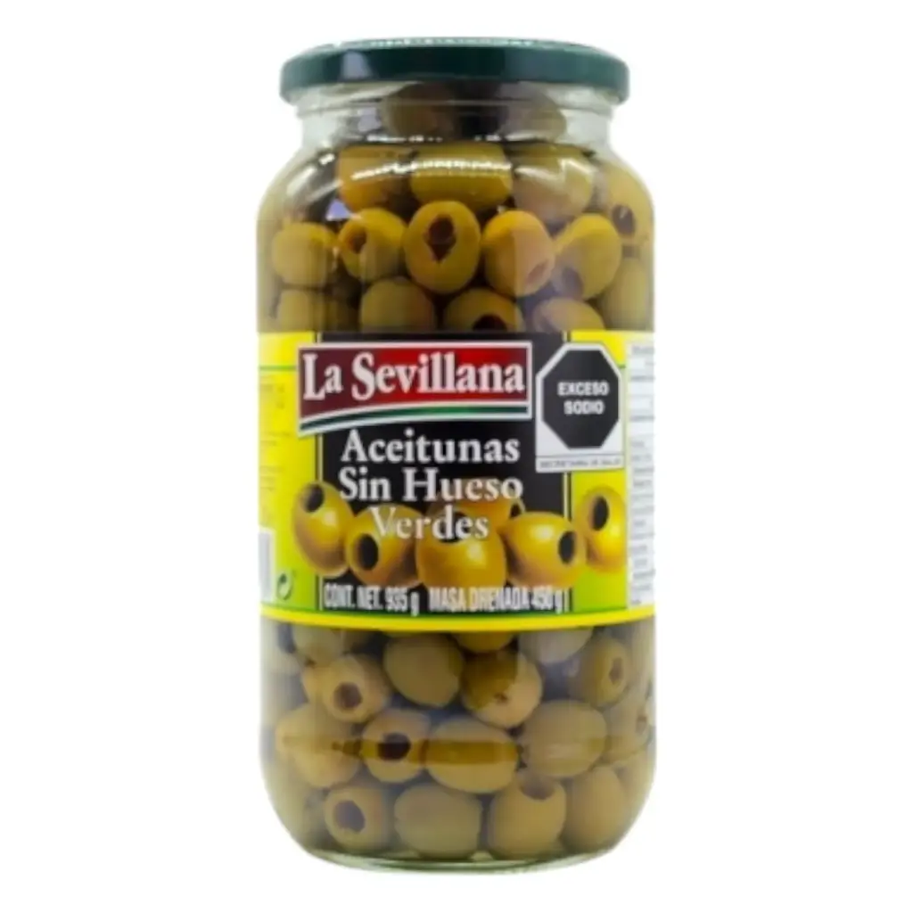 ACEITUNA VERDE S/ HUESO 935 G
