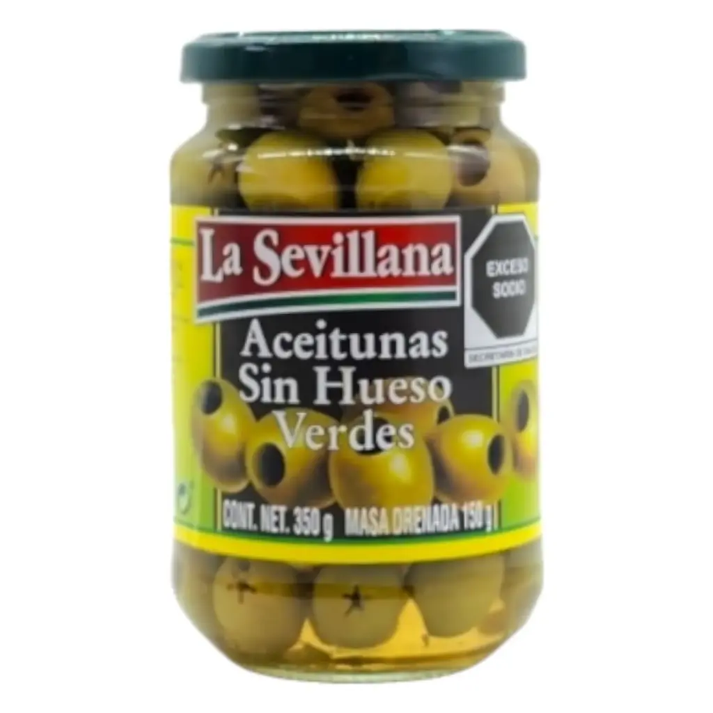 ACEITUNA VERDE S/HUESO  SEVILLANA 350G