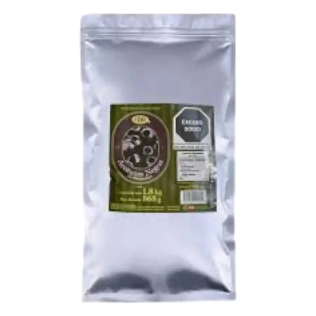 ACEITUNAS NEGRAS RODAJA EN BOLSA VERMEX 1.8 KG