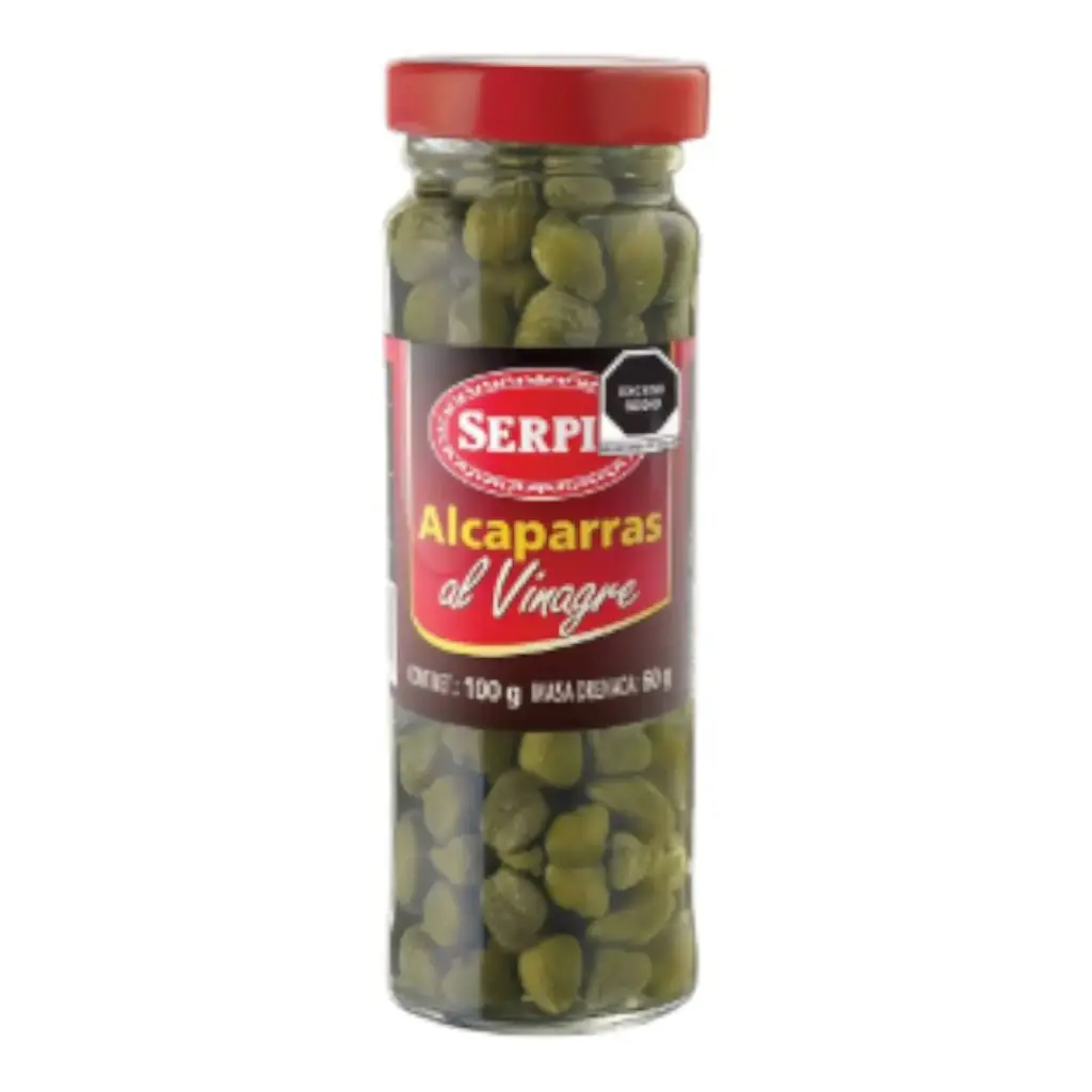 [ALCALVIN 22-220G] ALCAPARRAS AL VINAGRE SERPIS 220 GR