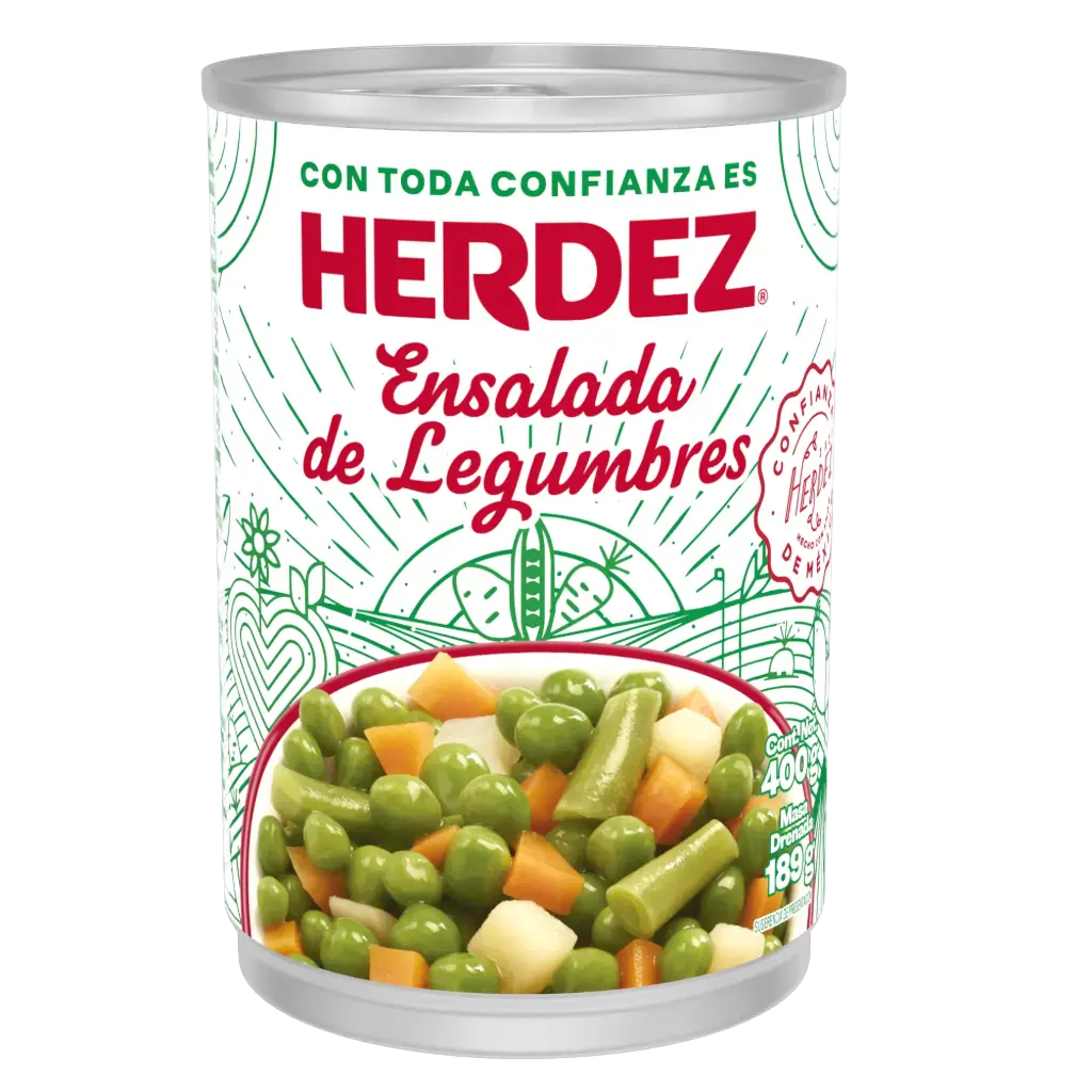 [ENSDELEG 40-400G] ENSALADA DE LEGUMBRES HERDEZ 400 G