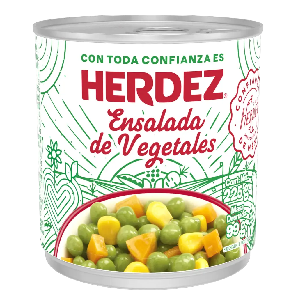 [ENSDEVER 22-220G] ENSALADA DE VERDURAS HERDEZ 220 G