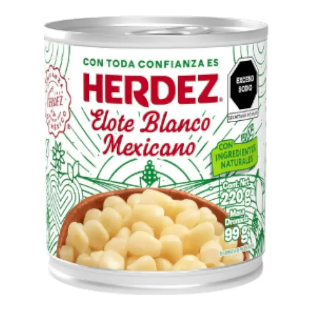 GRANO ELOTE BLANCO HERDEZ 220 GR
