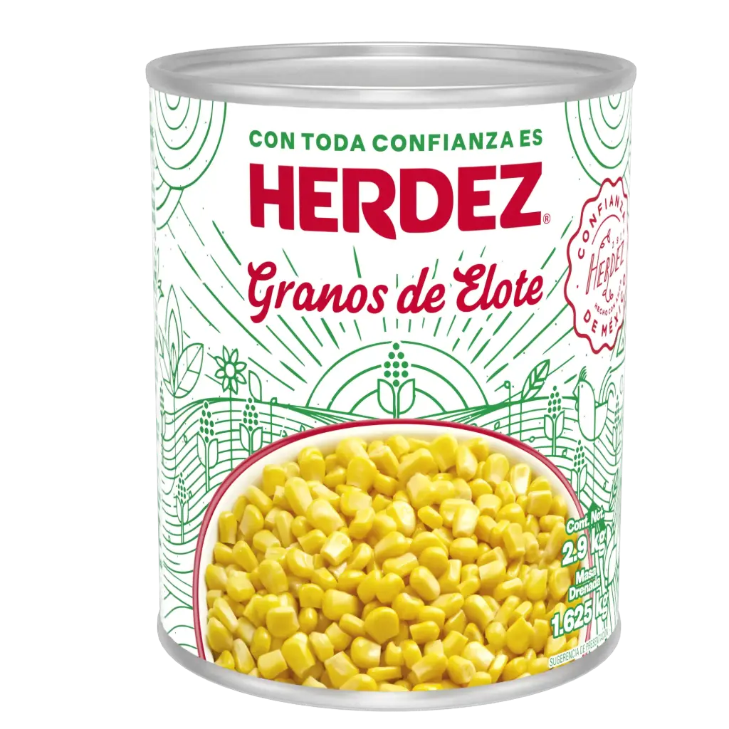 [GRADEELO 2.-2.9KG] GRANOS DE ELOTE HERDEZ 2.9 KG