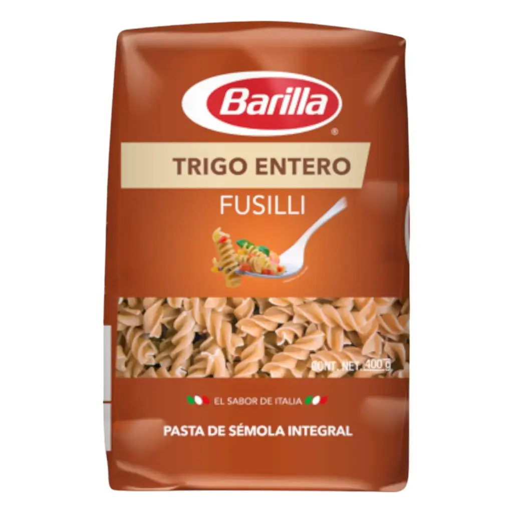 PASTA TRIGO ENTERO FUSILLI BARILLA 400 G