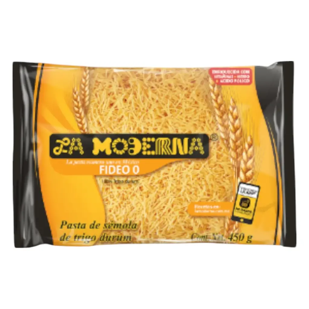 PASTA DE FIDEO 0 LA MODERNA 200 GRS