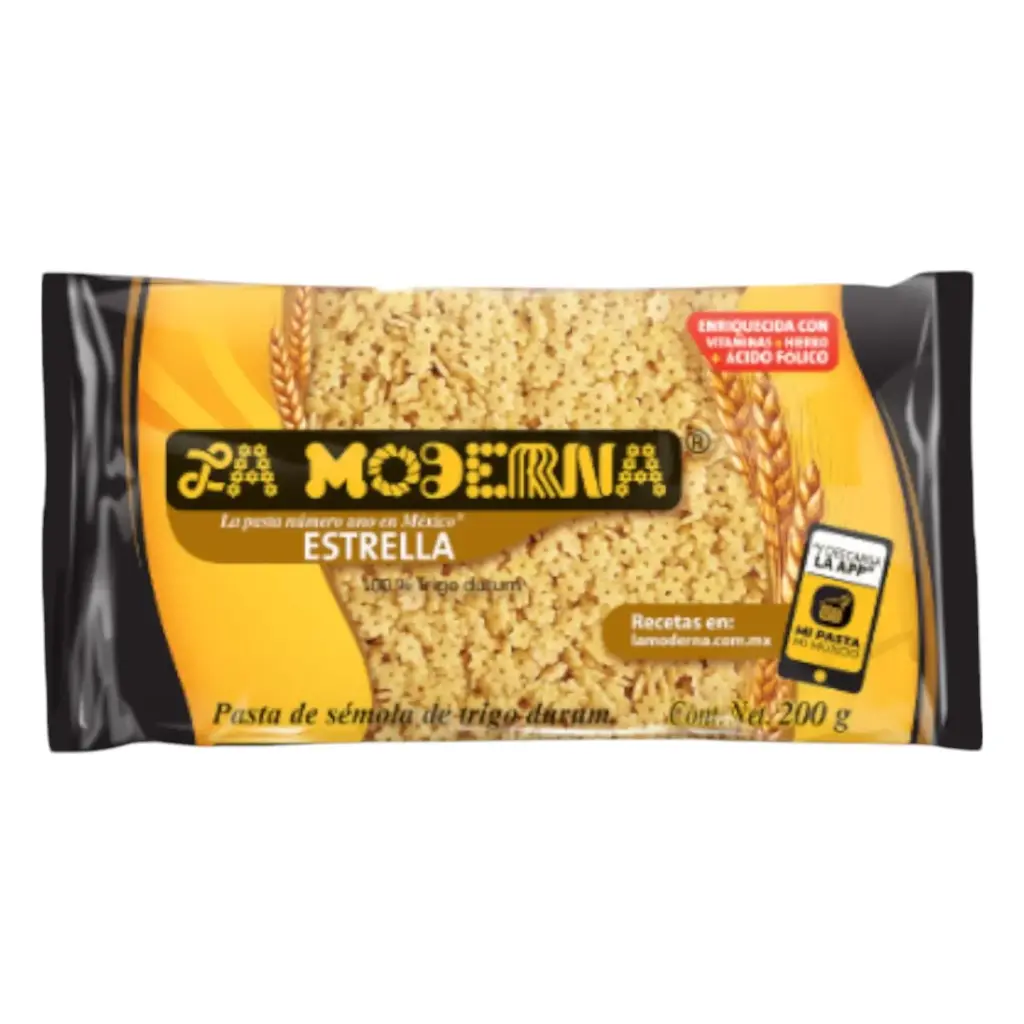 PASTA ESTRELLA LA MODERNA 200