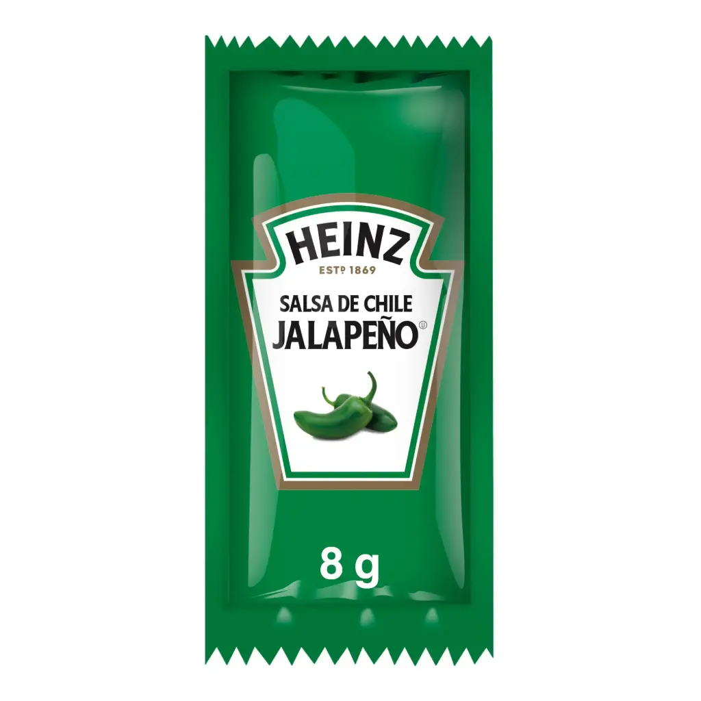 SALSA JALAPEÑO PORCION HEINZ 500/8G