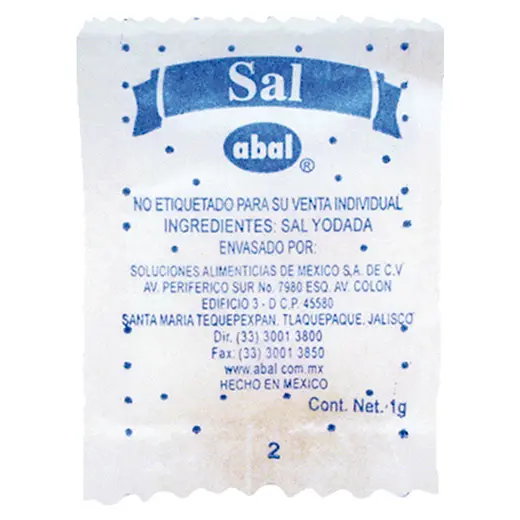 [SALPORHEI-3000/1G] SAL PORCION HEINZ 3000/1G