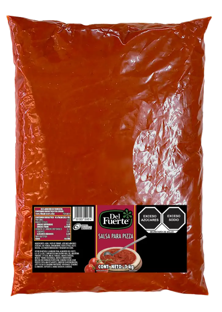 [SALPARPIZ FU-3KG] SALSA PARA PIZZA DEL FUERTE 3 KG