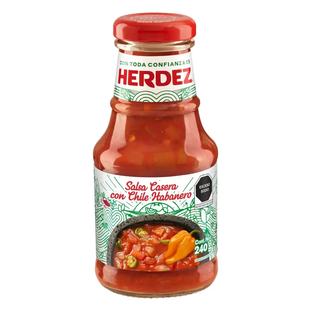 SALSA CASERA HABANERO HERDEZ 240 GR