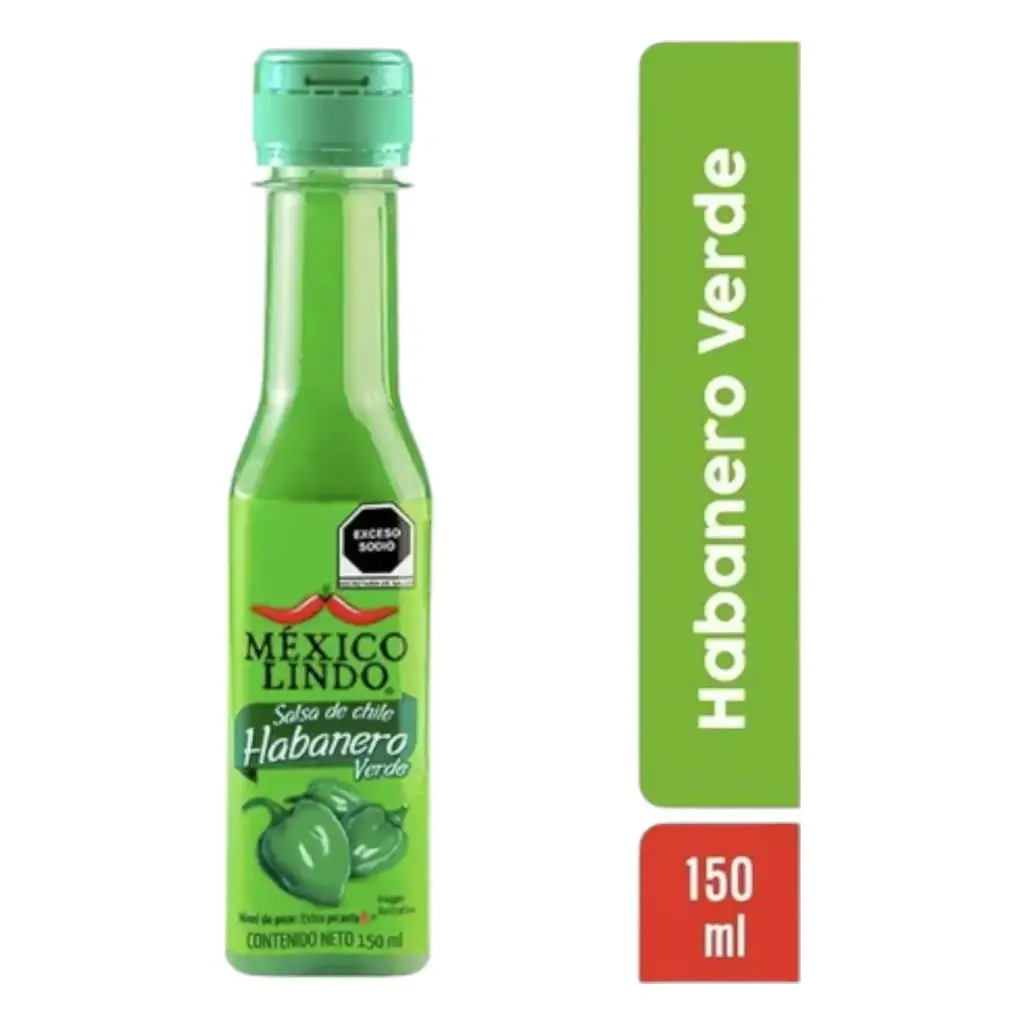 SALSA HABANERO VERDE MEXICO LINDO 150 ML