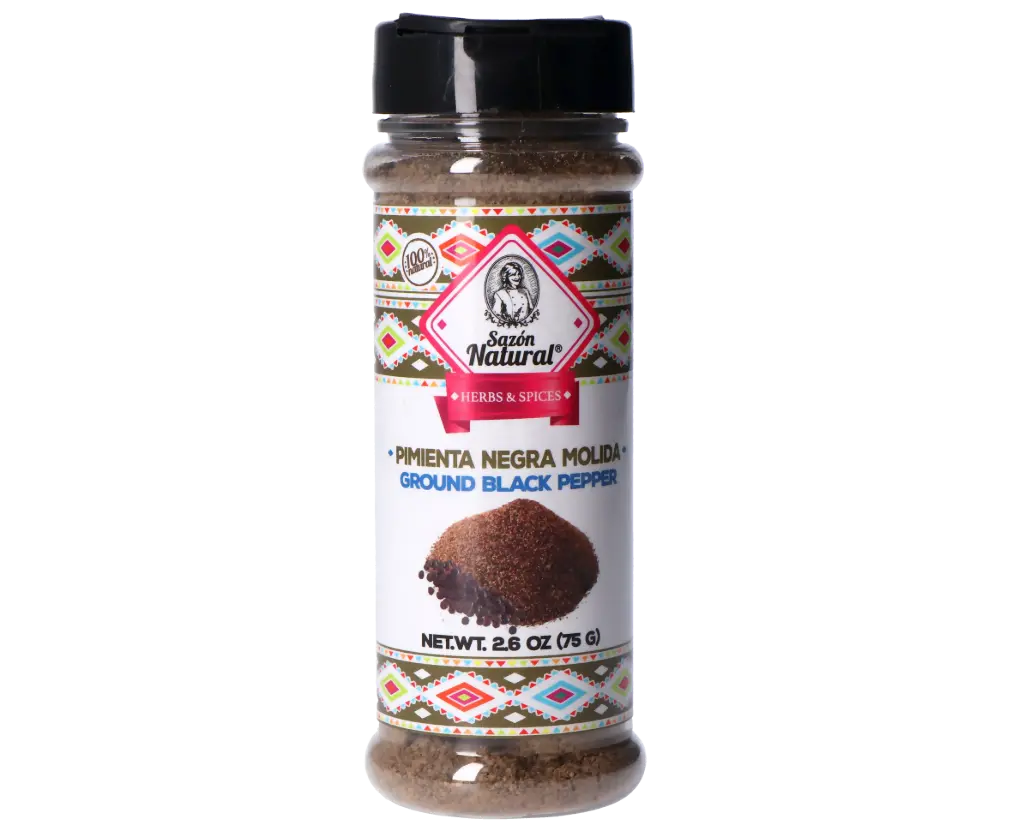 PIMIENTA NEGRA MOLIDA SAZON NATURAL 75 G