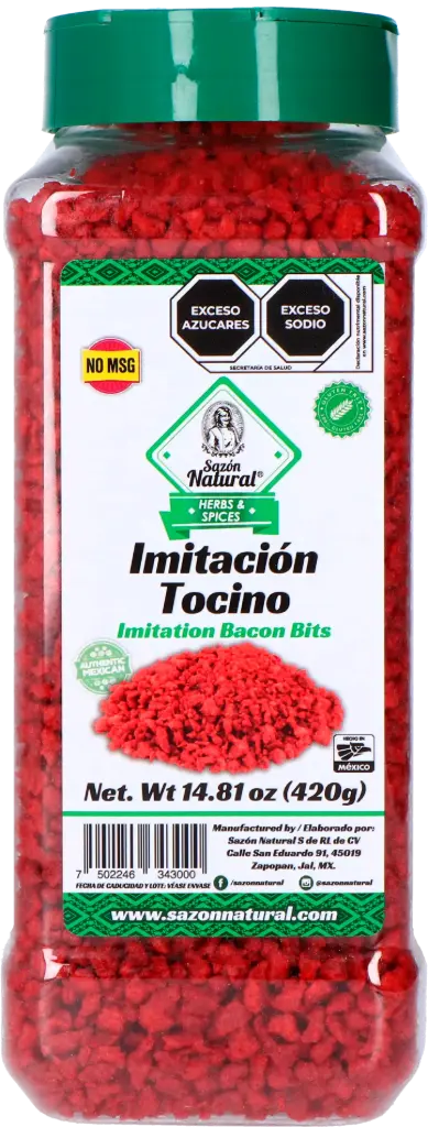 [IMITOCSAZ 42-420G] IMITACION TOCINO SAZON NATURAL 420 G