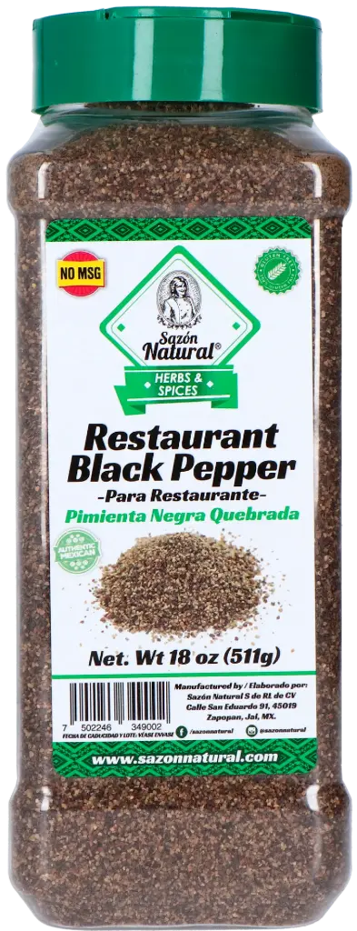 [PIMNEGQUE NA-511G] PIMIENTA NEGRA QUEBRADA SAZON NATURAL 511 G