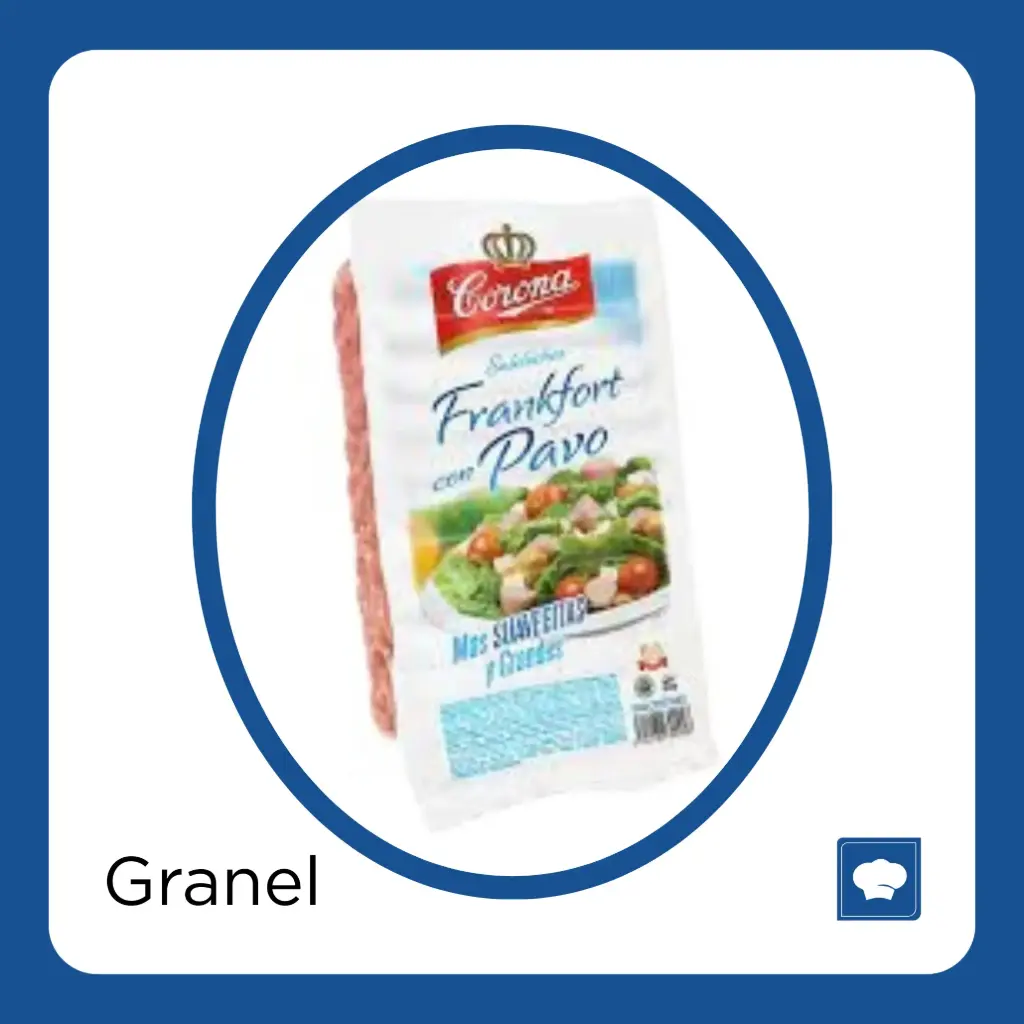 [SALFRAPAV KG-KG] SALCHICHA FRANKFORT PAVO CORONA KG