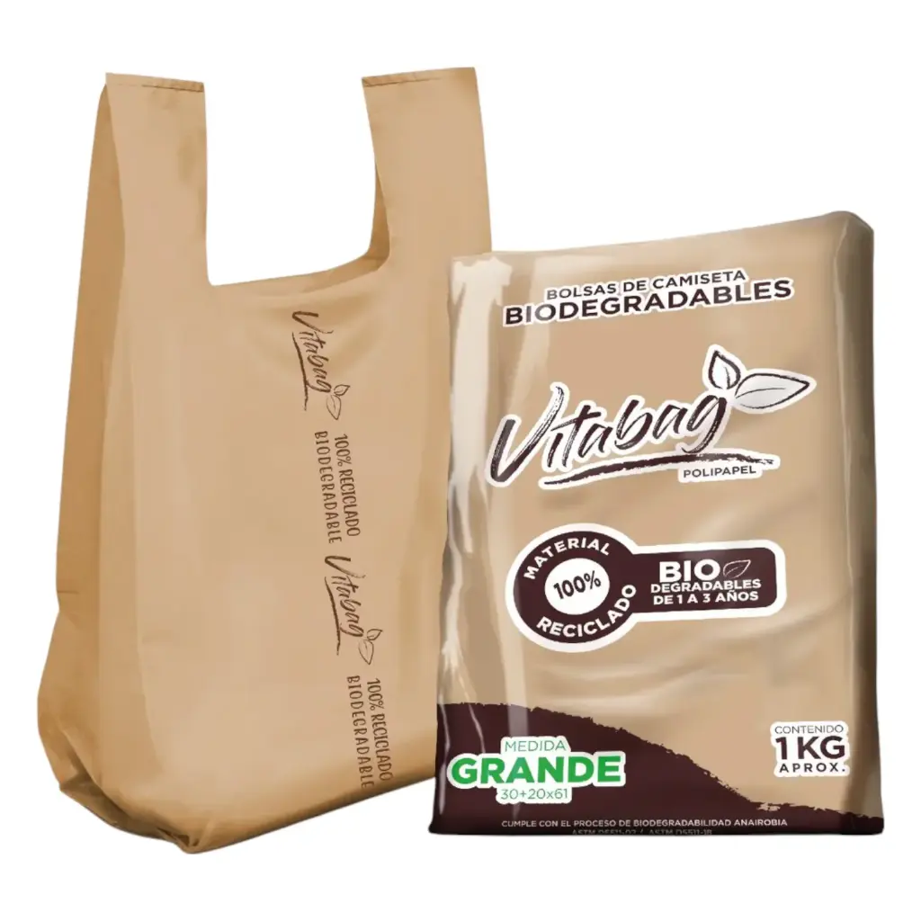 [BOLCAMGRA KG-KG] BOLSA CAMISETA NEGRA GRANDE KG