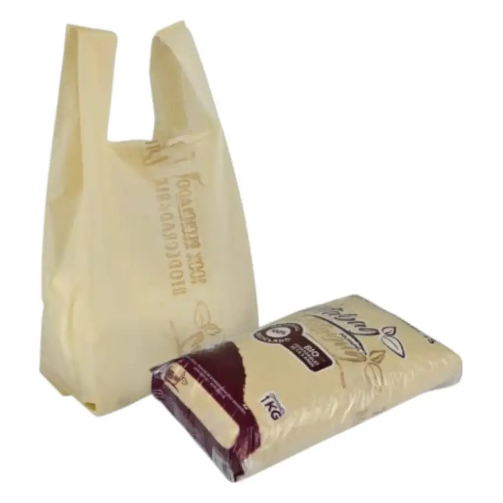 [BOLCAMMED 13-130PIEZA] BOLSA CAMISETA BIODEGRADABLE 1 KG