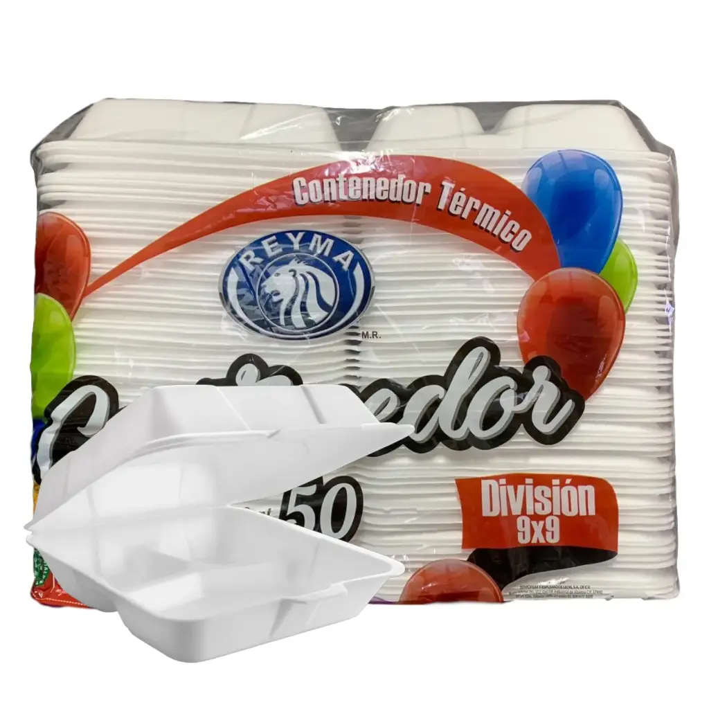 CONTENEDOR 9 X 9 CON DIVISIÓN REYMA 50 PZ