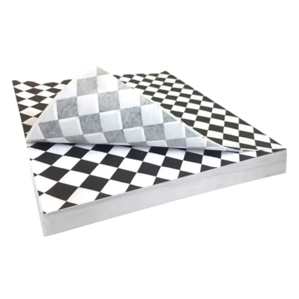 PAPEL ENCERADO 30X30 NEGRO PAQUETE 500 PZS