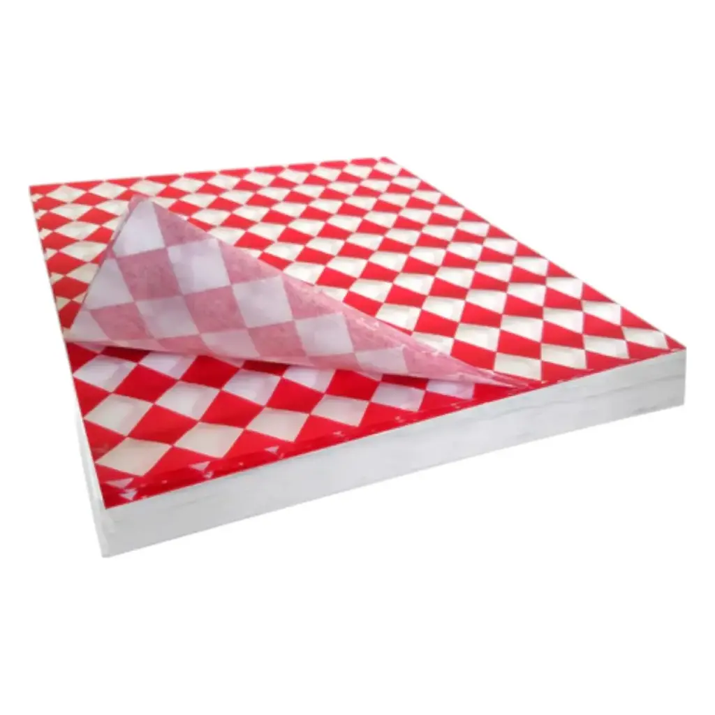 PAPEL ENCERADO 30X30 ROJO PAQUETE