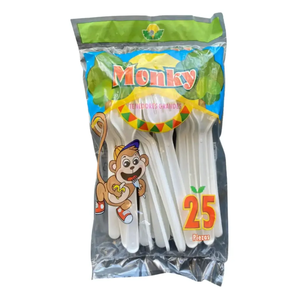 [TENMON25-25PIEZA] TENEDOR MONKY 25 PZ