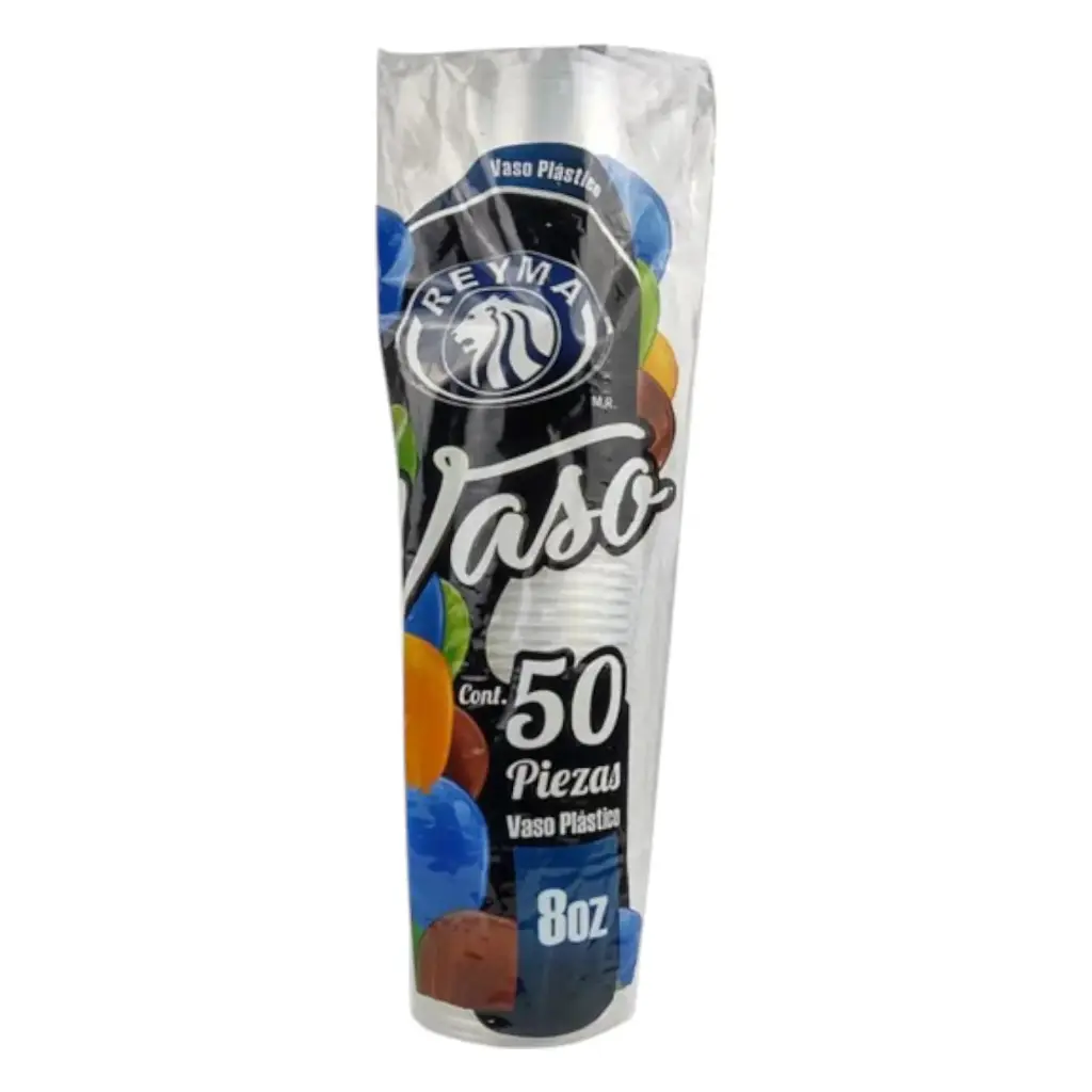 VASO DESECHABLE 8 OZ REYMA 50 PZ