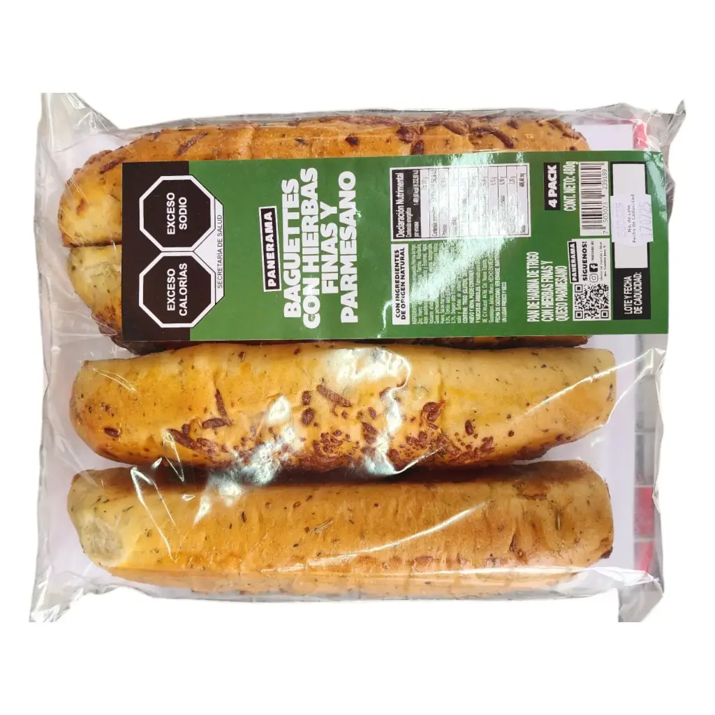 [BAGCONHIE PA-480G] BAGUETTES CON HIERBAS FINAS PARMESANO GRANDMAS MILL 480 GR