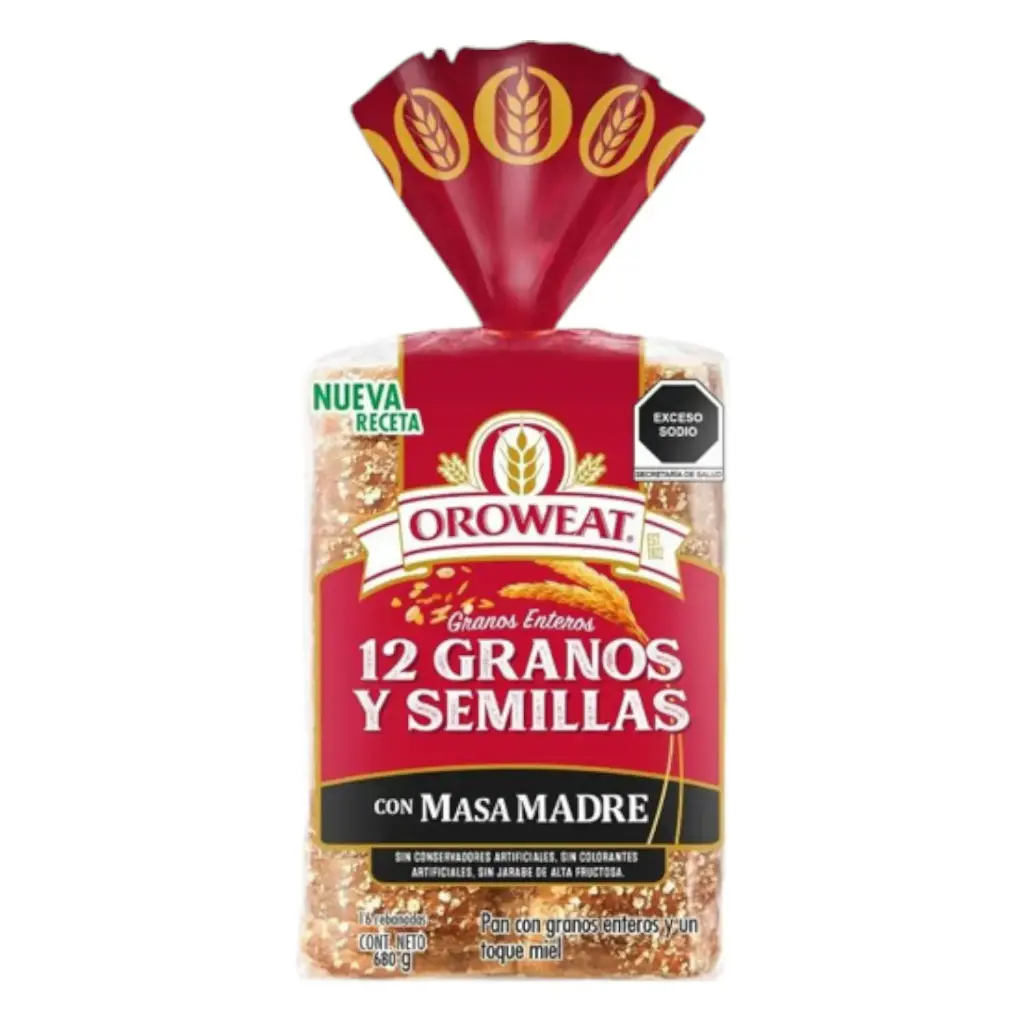 PAN 12 GRANOS SEMILLAS OROWEAT 680 GR