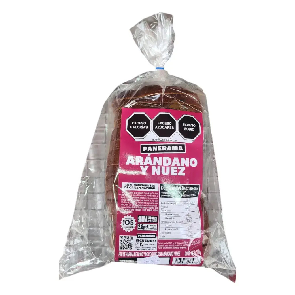 PAN NUEZ ARANDANOS GRANDMAS 500 G